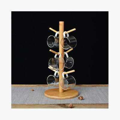 Wooden Mug Rack