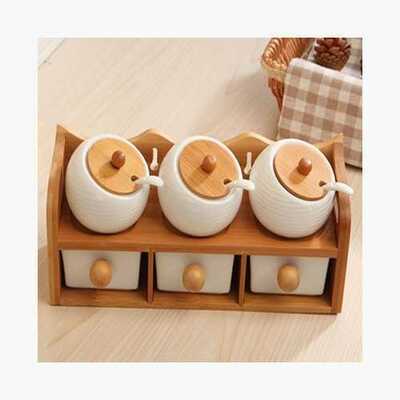 6 IN 1 CERAMIC JARS SET