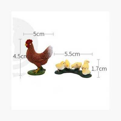 MINIATURE HEN DECORATION SET