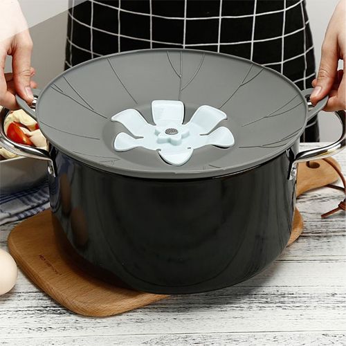 ANTI-OVERFLOW COOKING POT LID