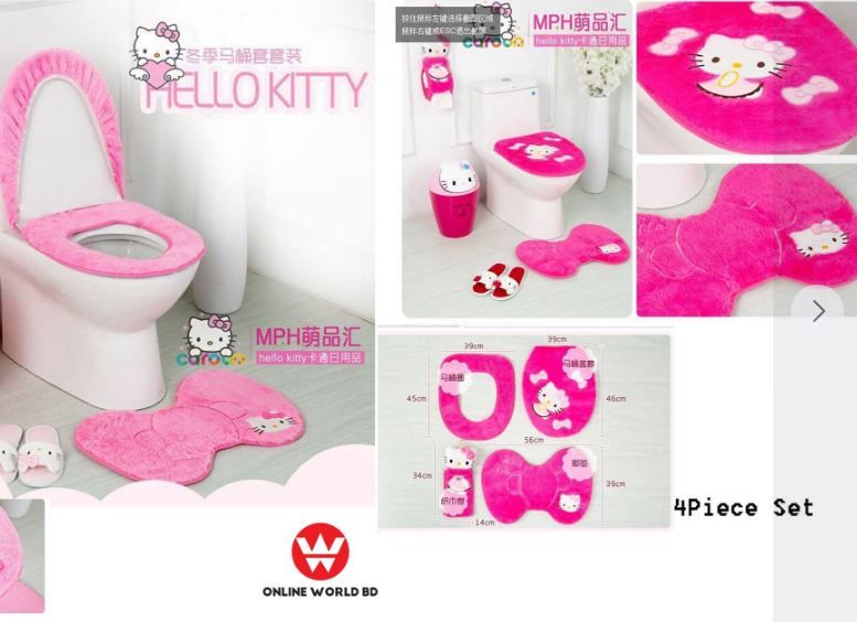 Hello Kitty Toilet Set