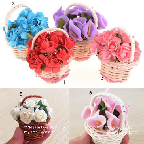MINIATURE FLOWER BASKET
