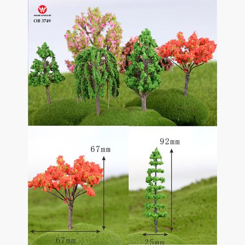 MINIATURE DECOR TREE SET