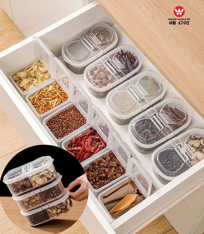 Double Compartment Storage Box