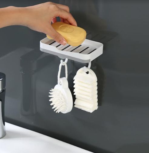 Adhesive Soap Case with Hook
