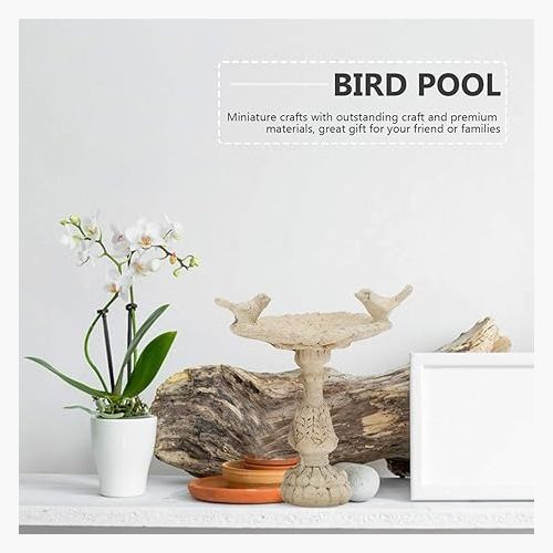 MINIATURE BIRD BATH FOUNTAIN