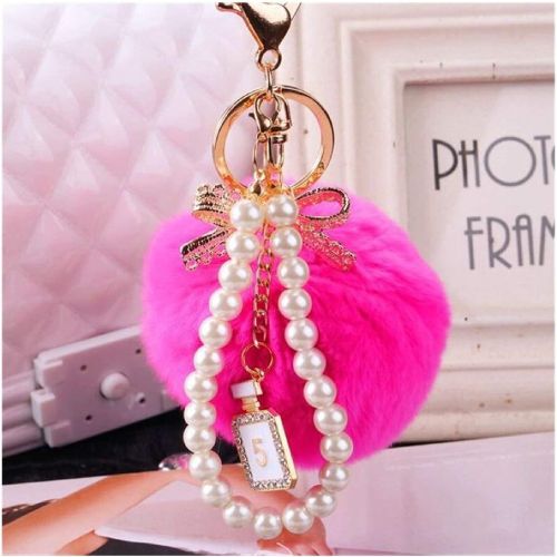 FUR BALL KEY CHAIN