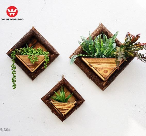 WOODEN FLOWER BASKET