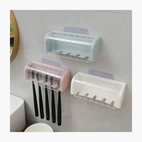 Wallmount Toothbrush Holder with Cover