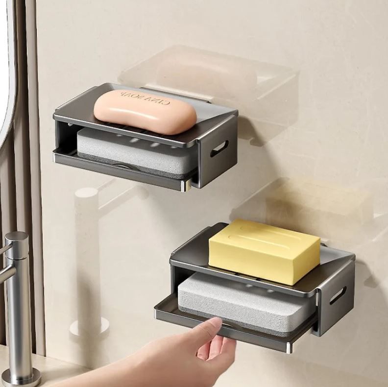 Soap shelf with Drainer Sponge