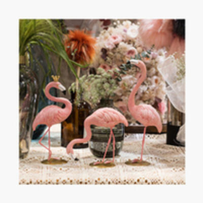 Flamingo decor piece