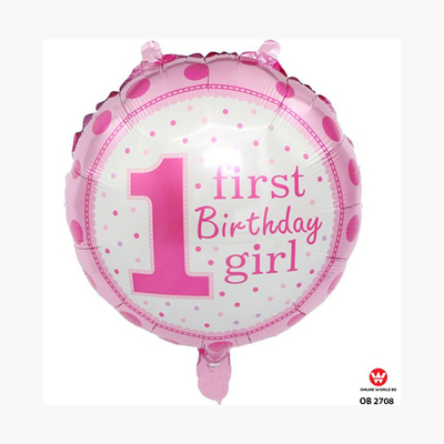 FIRST YEAR BIRTHDAY BALLOON