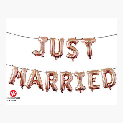 JUST MARRIED BALLOON
