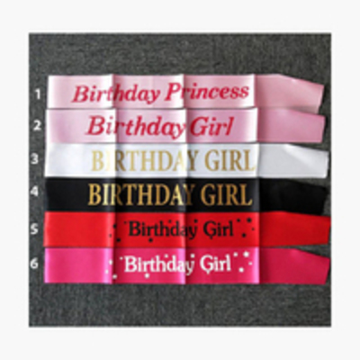 Birthday Girl Satin Ribbon