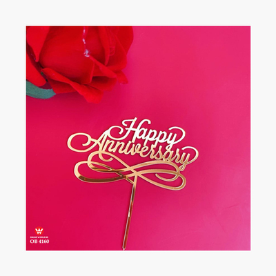 ANNIVERSARY CAKE TOPPER