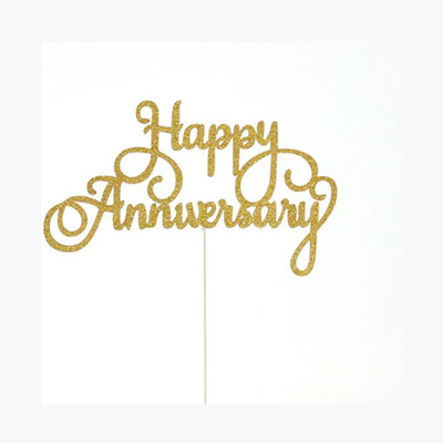 ANNIVERSARY CAKE TOPPER