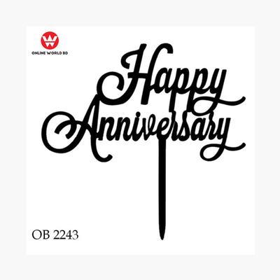 ANNIVERSARY CAKE TOPPER