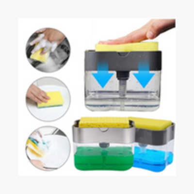SOAP DISPENSER WITH SPONGE HOLDER